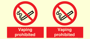 Vaping prohibited